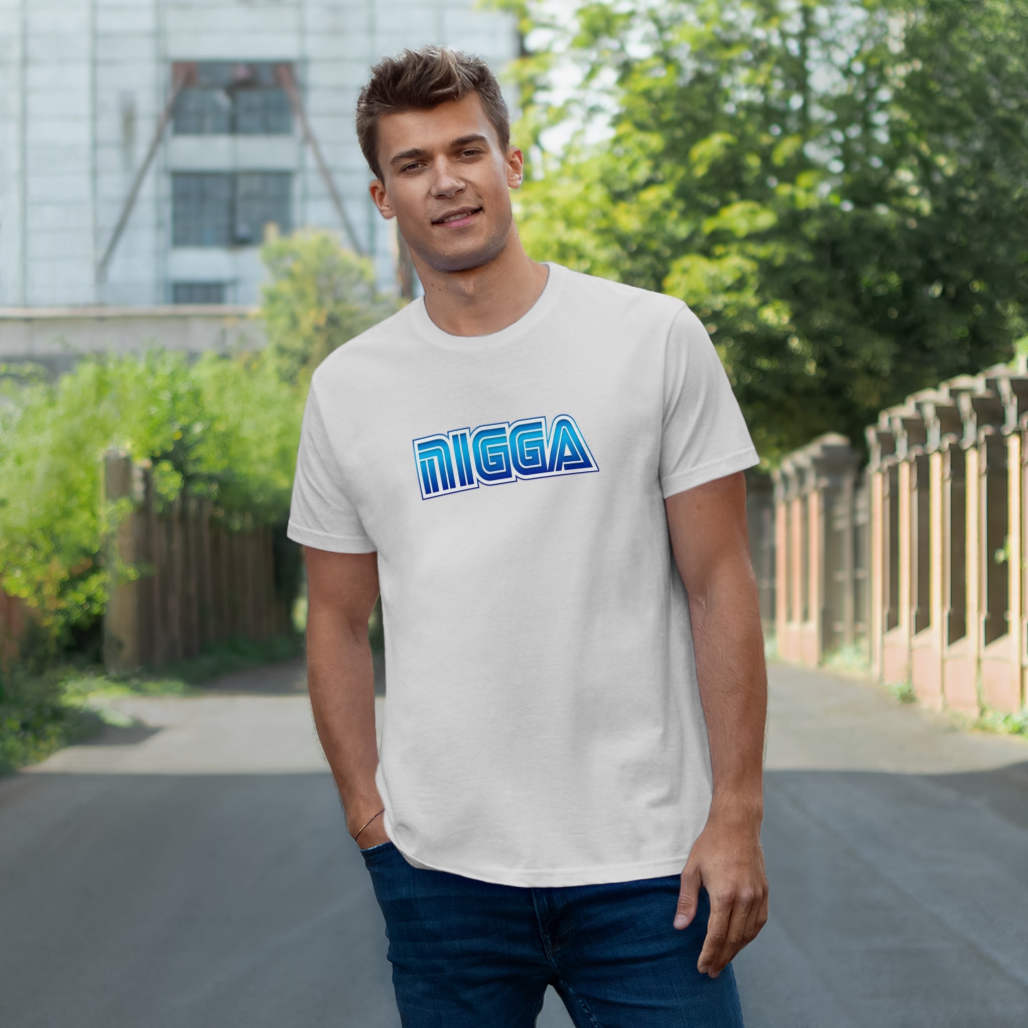 T-shirt Nigga Homme