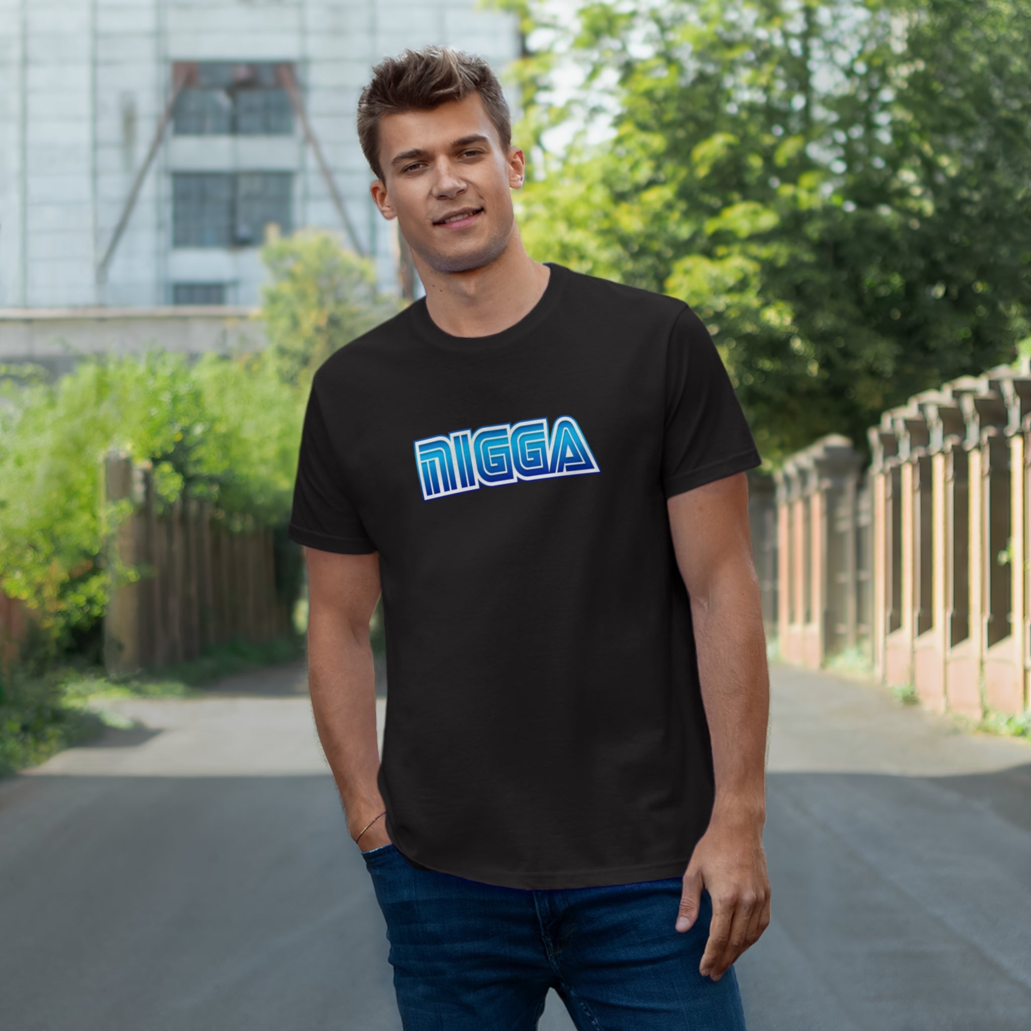 T-shirt Nigga Homme